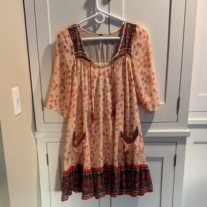 Free People Floral Bohemian Dress